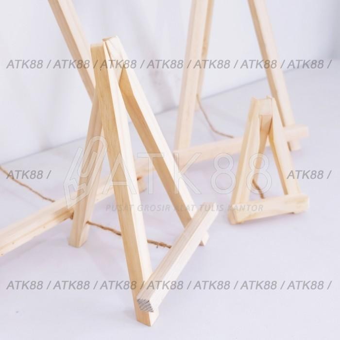 ProsesCPT- Easel Kanvas Premium Halus 50 X 30 Cm - Stand Sandaran Kayu Pigura