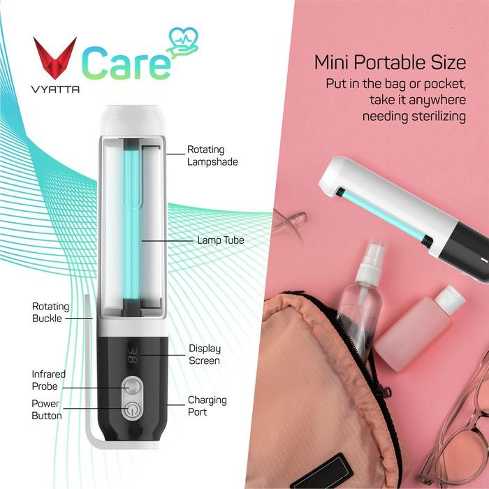 aoz6- Vcare Beam - Sterilizer Uv C + Ozone (Bacteria, Virus, Germs Killer)