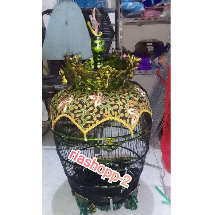 DISKON sangkar kandang perkutut mahkota kain batik mewah READY STOCK