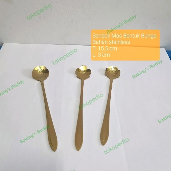 Sendok teh kopi emas