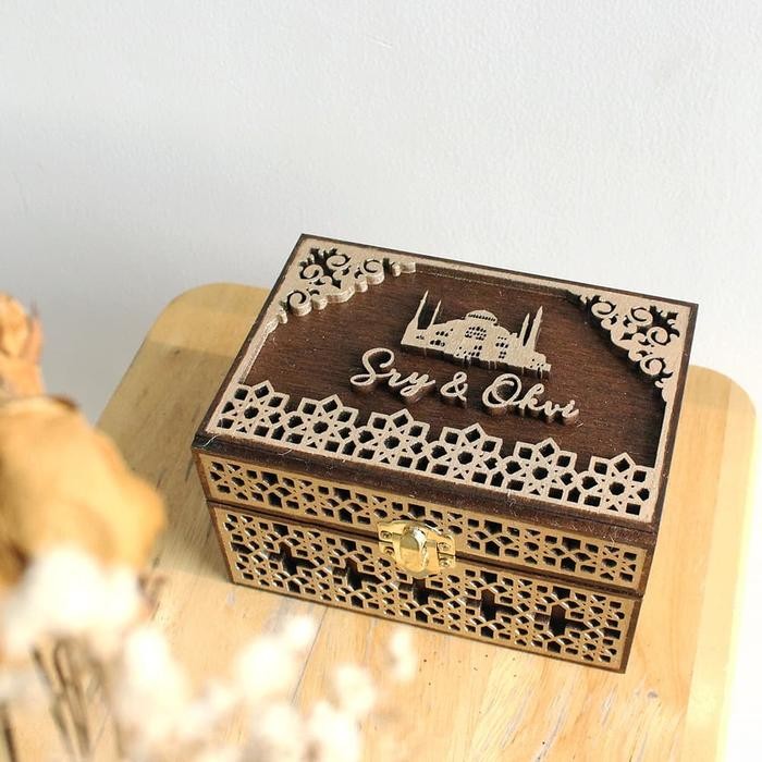 Ring Box Rustic 10x15cm / Kotak Mahar Seserahan / Seserahan Rustic