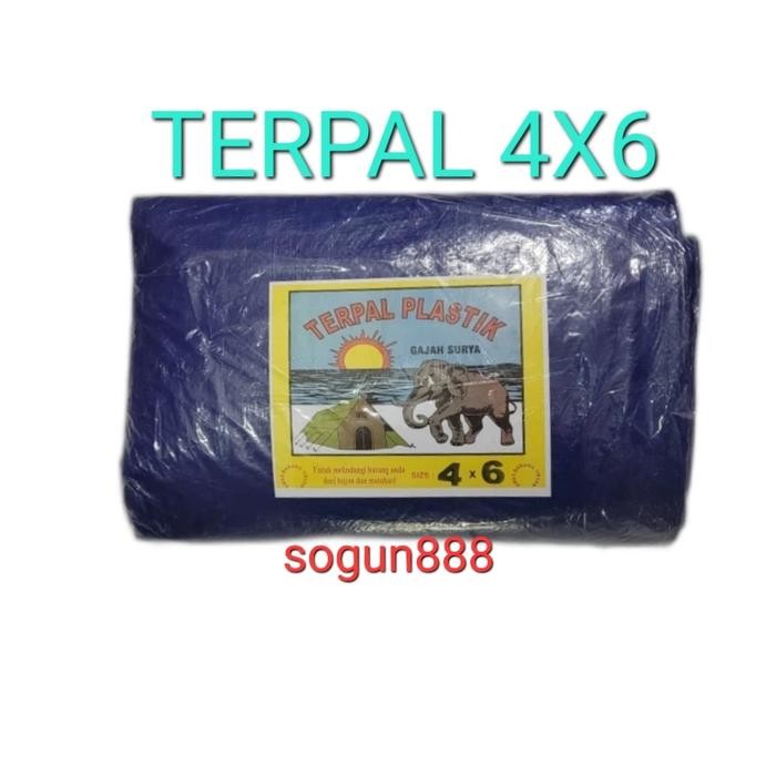 TERMURAH Terpal Plastik 4x6 meter. Terpal 6x4 type A3 Biru