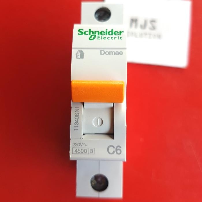 MCB 6 AMPERE 6A 6 A MERLIN GERIN SCHNEIDER ELECTRIC ASLI ORIGINAL