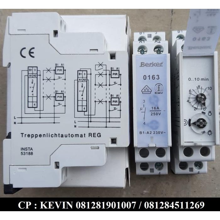 Lighting Timer Berker 0163 230V, 0-10 Minutes