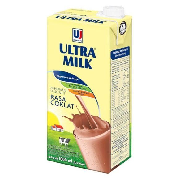 Eat77- Susu Ultra 1 Liter Coklat 1 Dus