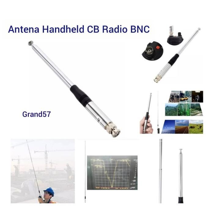 SALE Antena 27MHz BNC CB Radio Mic Genggam HT Walkie Talkie Teleskopik HH50