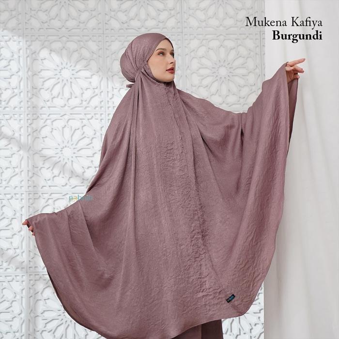 Nabnib - Mukena Kafiya Mukena 2in1 - Burgundy