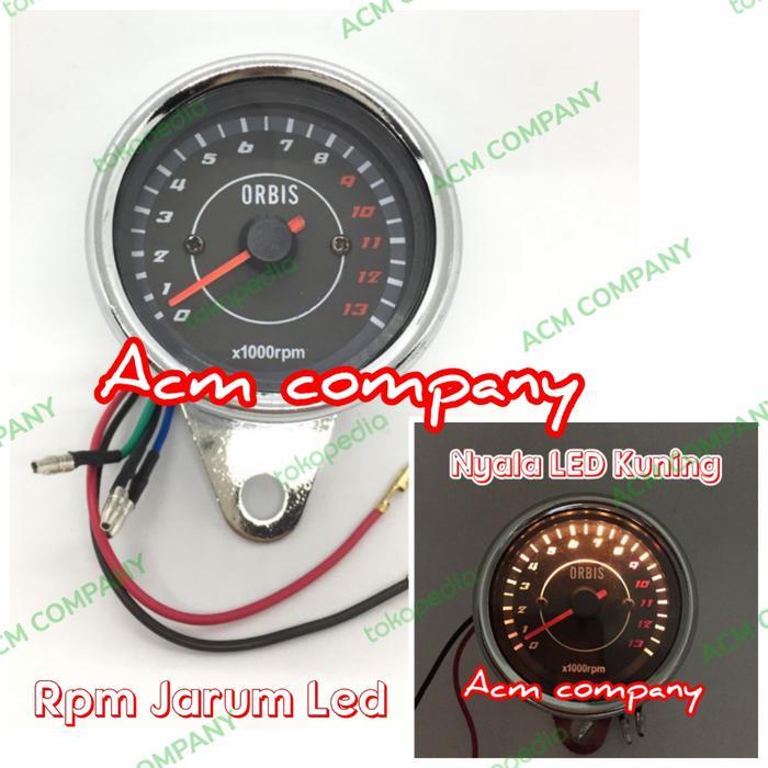 Tachometer Rpm Led Bulat / Takometer Rpm Led Universal Motor