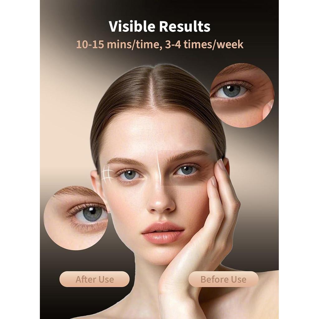 Red Light Eye Mask 630NM 850NM LED Eye Red Light Therapy Eye Mask with 5Modes Massager for Relieve