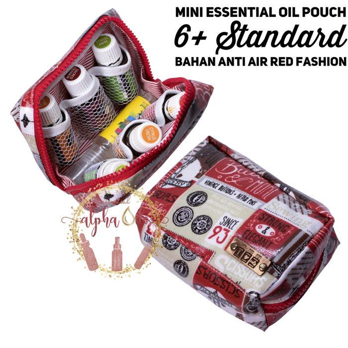 Mini Oil Pouch Tas Bag 6+ Standard Bahan Longchamp Motif Red Fashion