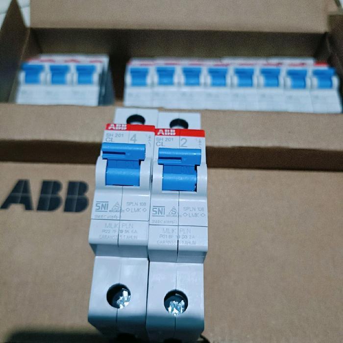 MCB ABB type SH 201 CL 2 CL 4 CL 6 CL 10 CL 16 0RIGINAL SIAP PAKAI