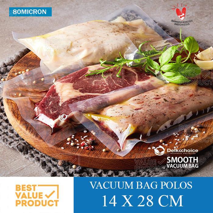Best Seller (PACK) Plastik Vacuum POLOS 14x28cm / Vacum / Vakum Makanan POLOS 14 x 28 cm