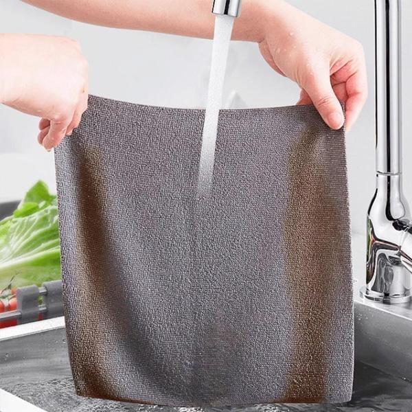 20/50 Lembar Kain Lap Microfiber Dapur Roll Kain Lap Minyak Tissue Dapur Roll Gulung Serbaguna Anti