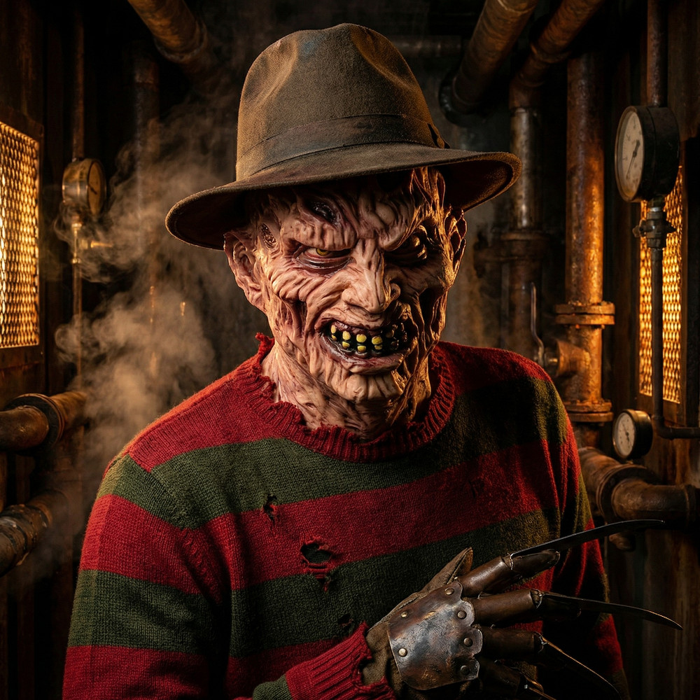 Freddy Latex Mask Horror Demon Halloween Costume Prop For Movie Cosplay Party Scary Elm Street