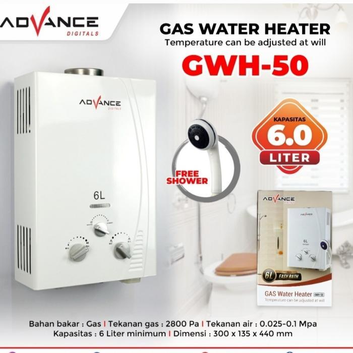 Terbaru Gas Water Heater Advance Gwh 50