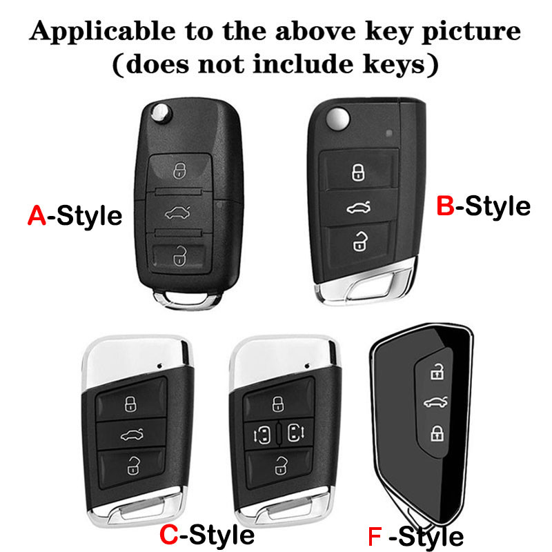 Zinc Alloy Car Key Case Cover Holder Shell Holder For SEAT FR Leon Ibiza Arosa Tolendo Exeo Mk2 Mk3