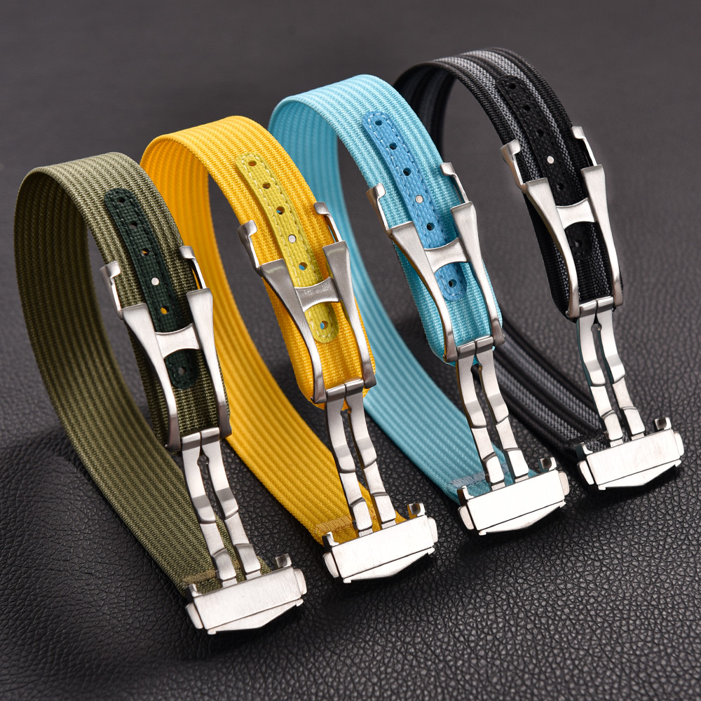 Canvas Nylon Watch Strap 18-20-22mm For Omega X Swatch MoonSwatch For Seiko Men Women Sport