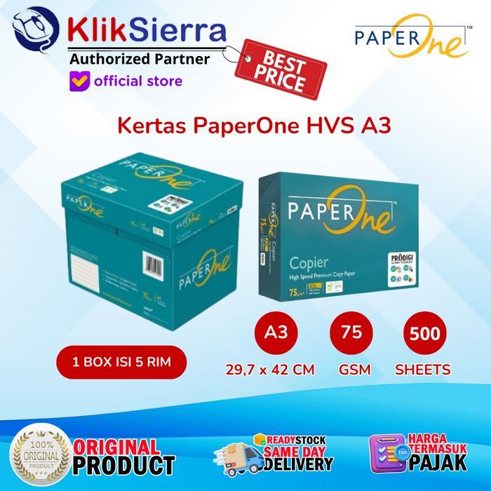 PaperOne B5-75gr Q4-75gr A4-75gr F4-75gr A3-75gr - Copier Paper Kertas HVS 75gram Putih Polos with