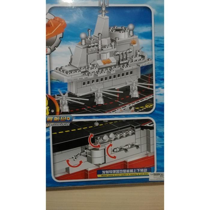 Diskon Brick Chaobao 31096 Liao Ning Aircraft Carrier Kapal Induk Besar Original