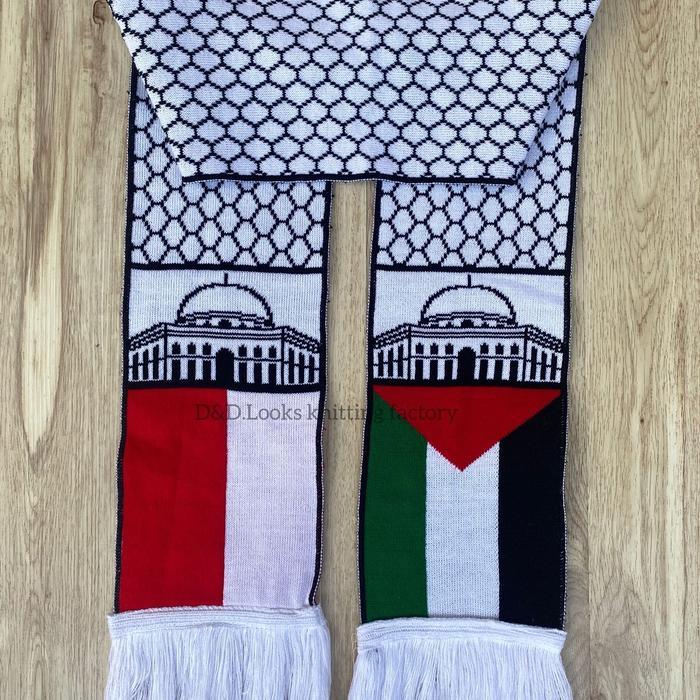 Syal rajut palestina / syal rajut komputer / syal mesjid