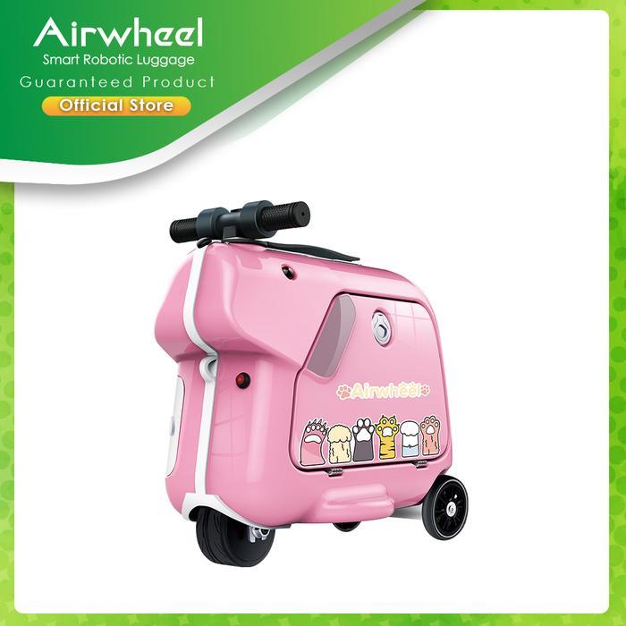 Promo Airwheel Koper Sq3 Mini Pink Elektrik Untuk Anak Kabin Size Bisa Jalan Original