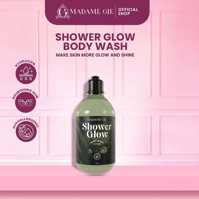 [EXCLUSIVE PEONY] Madame Gie Shower Glow - Sabun Mandi Cair Mencerahkan Kulit dan Ph Balanced Soap