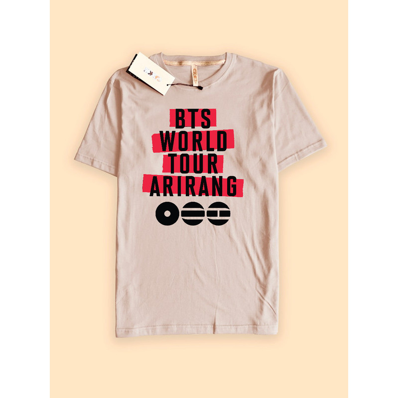 Kaos Tshirt BTS World Tour ARIRANG Official Merch Logo