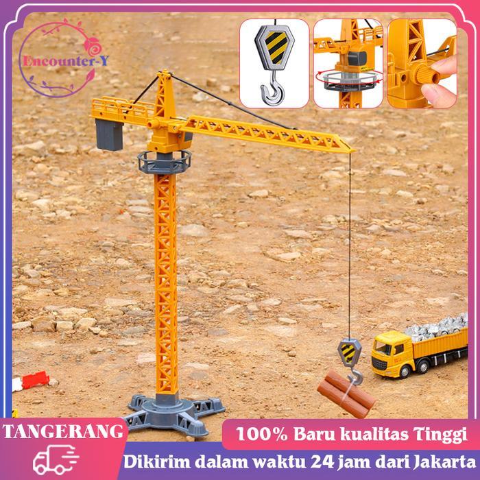 Alat Berat Crane Hang Tower 1:55 Diecast Miniatur Tower Alloy Crane Terbaru 