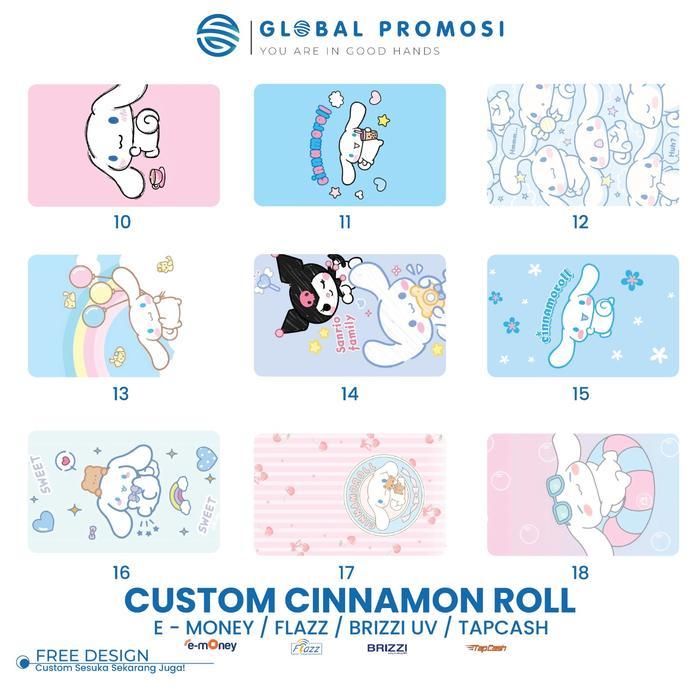 Flash Sale Emoney Etoll Mandiri Custom Cetak Uv Print Cinnamon Roll Original