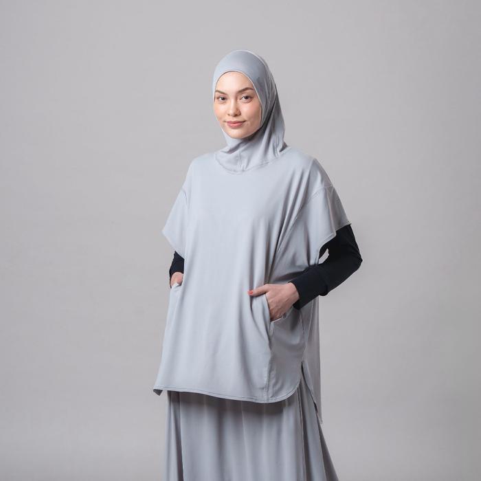 napocut Easy On - Geya Long Sport Hijab Instant Running Jilbab Instan Sport Kerudung Sport Anti UV B