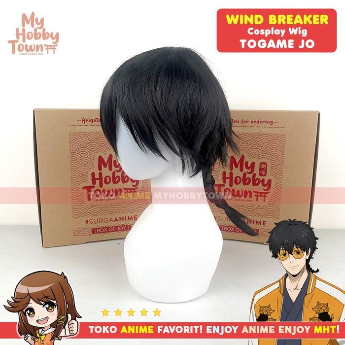 W Cosplay Anime Wind Breaker Togame Jo Rambut Palsu