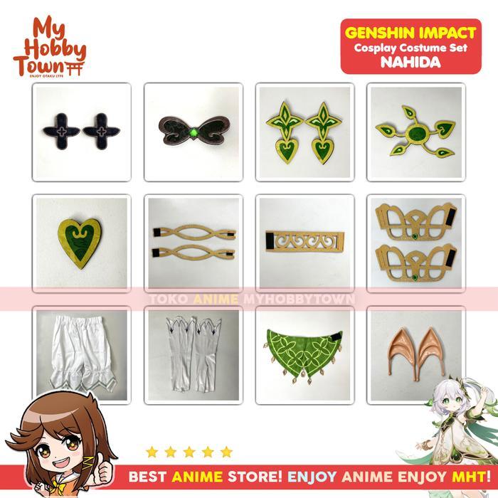 Kostum Cosplay Anime Game Genshin Impact Nahida Buer Lesser Lord Kusanali