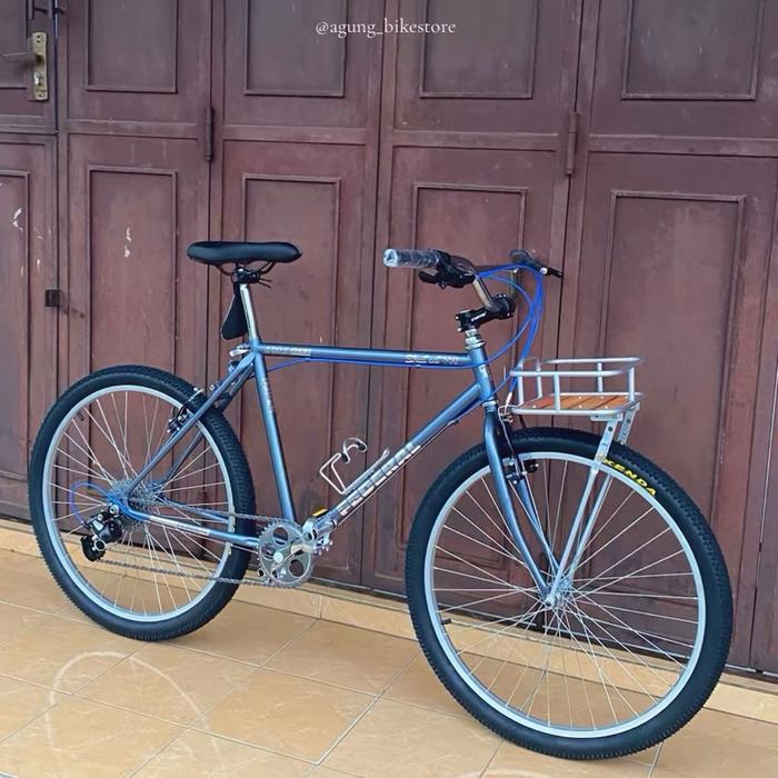 Federal Sepeda Comuter Bike Ring 26 Size 19,5 Inci Warna grey Frame Baru Sperpart Full New
