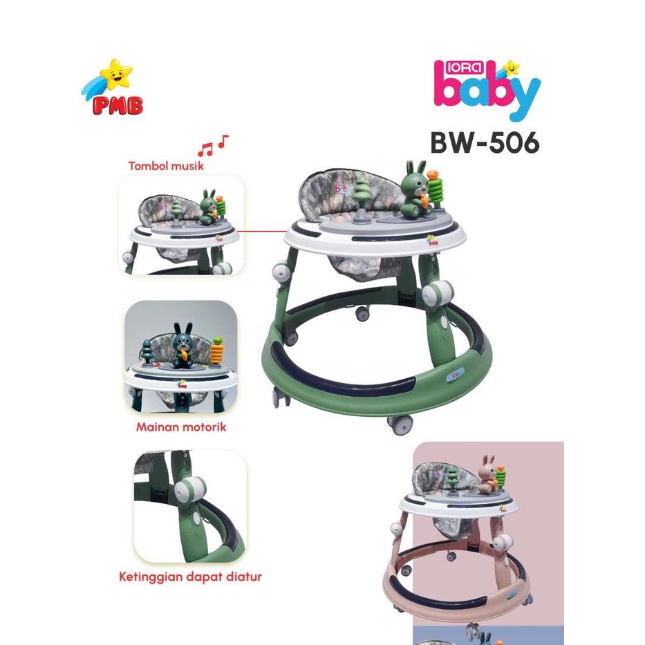 [SALE] PMB BABY WALKER BW-506 IORA MAINAN DAN MUSIK ALAT BELAJAR JALAN