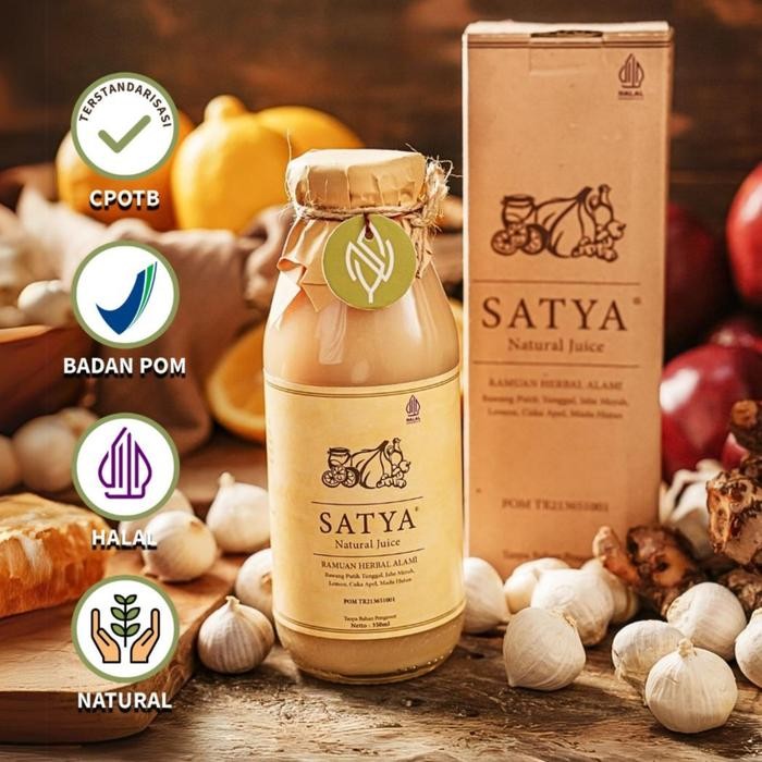 

oW.galiban - Satya Natural Juice Paket Herbal - Jus Bawang Putih, Jahe Merah, Madu Hutan, Lemon,