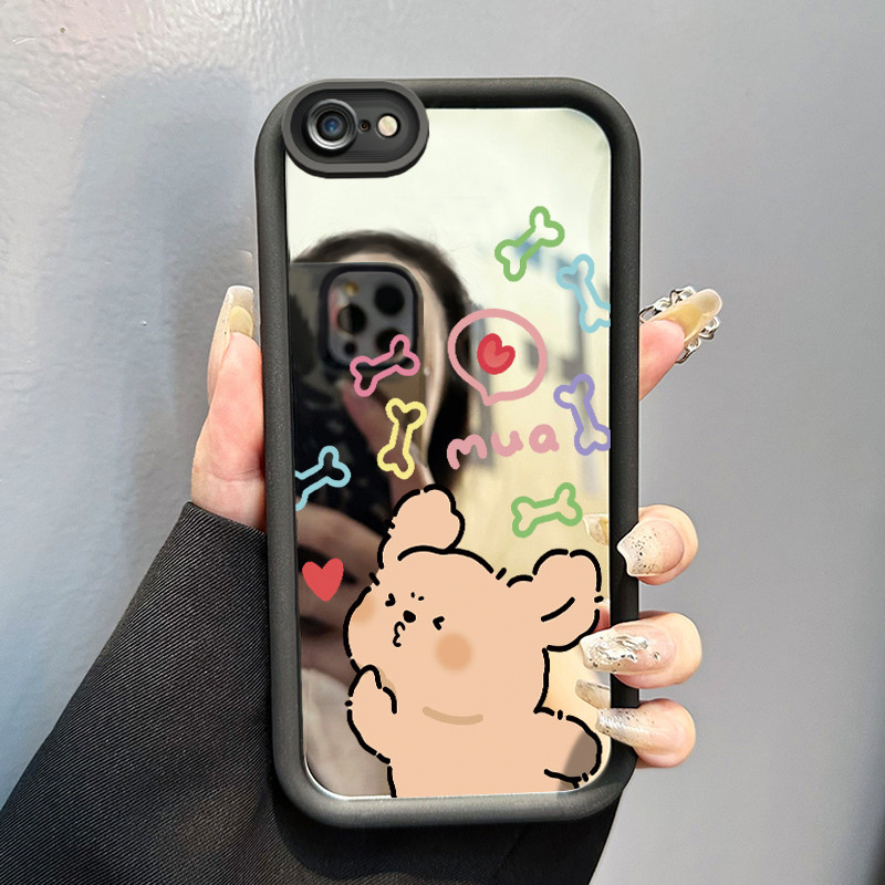 Casing Hp iPhone 6 Plus 6s Plus 7 Plus 8 Plus SE 2020 X Xr Xs Max Case Casing Couple Bear Lucu Roman