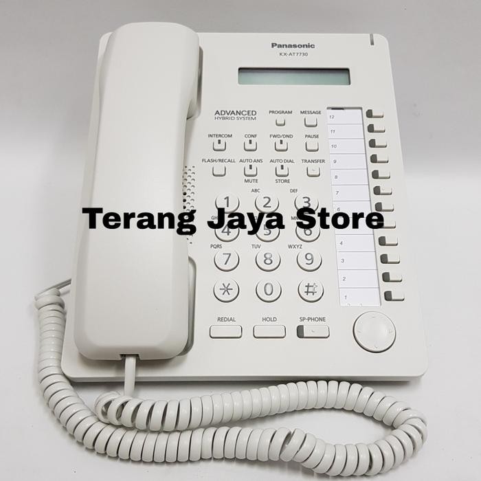 Telepon Kabel Panasonic KX-AT7730 Digital Panasonic KX-AT7730 (Putih)