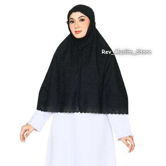 BERGO KATUN JEPANG JUMBO FULL BORDIR KERUDUNG WANITAAHNA HAJI DAN UMRAH JILBAB MUSLIM RENDA CANTIK