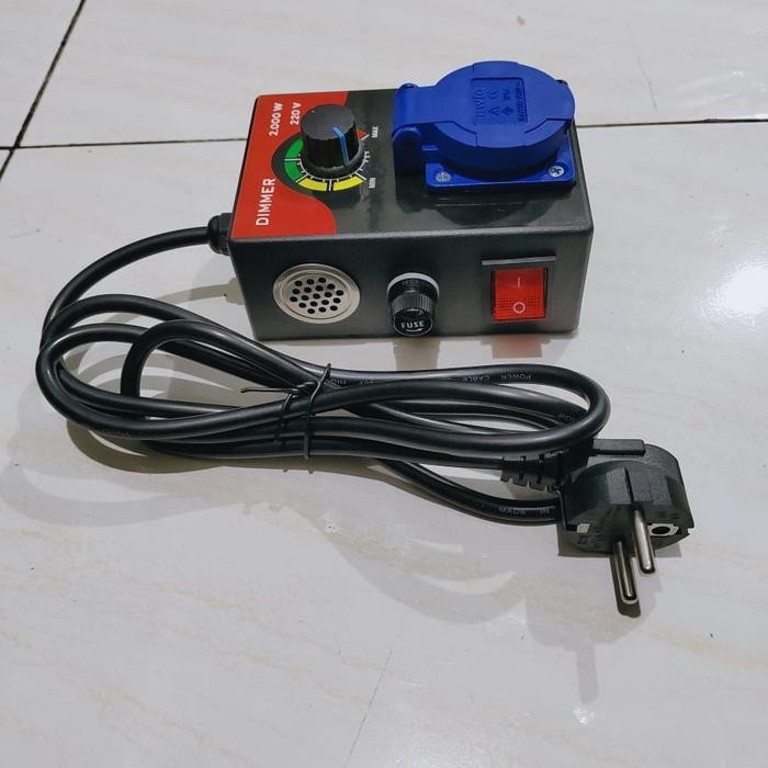 SCR DIMER 2000WAT PENGATUR KECEPATAN MESIN BOR GERINDA DINAMO