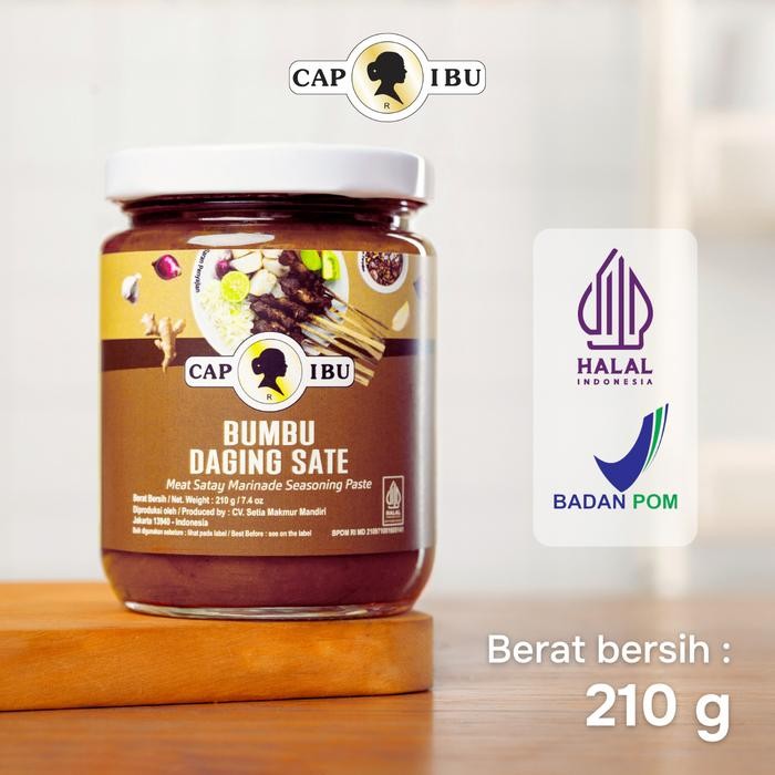 

SIAPKIRIM CAP IBU Bumbu Daging Sate 210gr READY STOCK