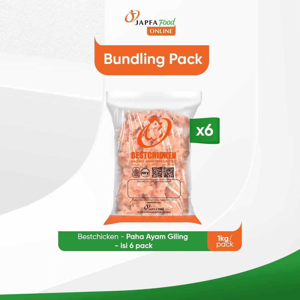 

Bestchicken Daging Ayam Giling Paha 1 kg - Isi 6 pack