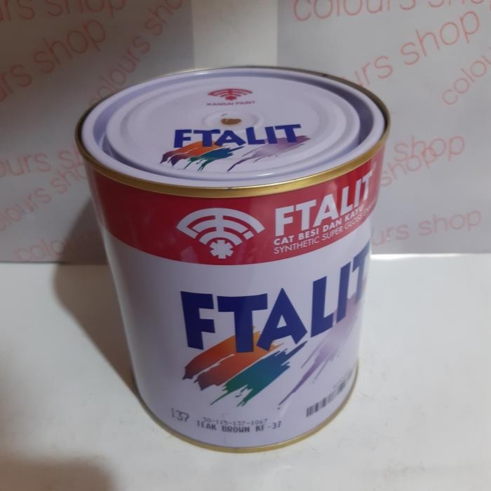 Khusus Grab Cat Ftalit Kayu Besi Warna Coklat/Teak Brown 137 Isi 1Kg