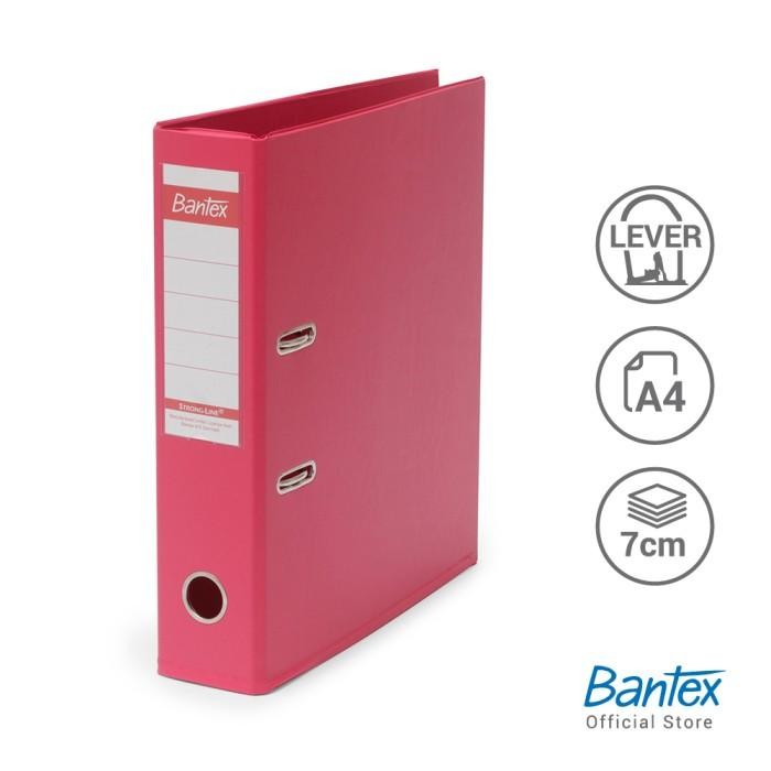 

Bantex Lever Arch File Ordner PVC A4 7cm Pink #1450V19