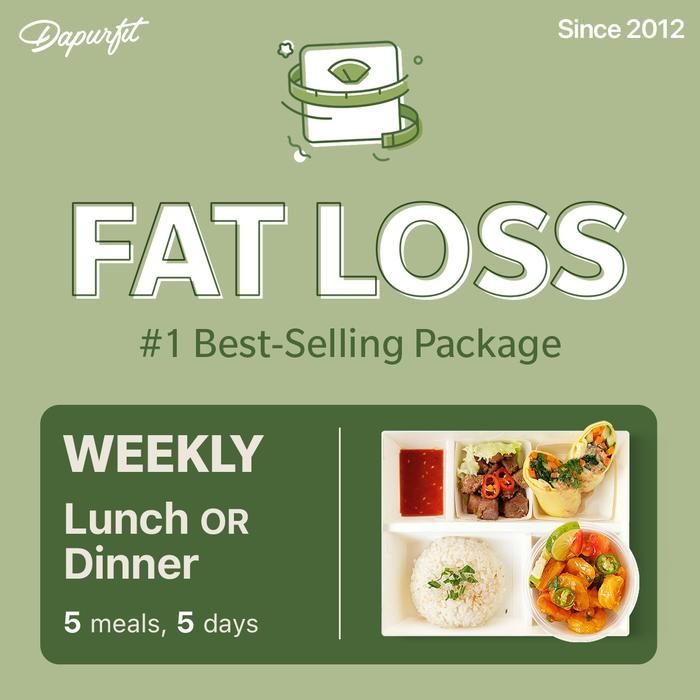 

Pilihan- Dapurfit Weight Loss Weekly Lunch Or Dinner (5Box/5D) Catering Diet