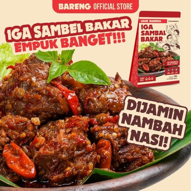 

Pilihan- Lahap Bareng Iga Sapi Sambal Bakar Pedas Makanan Lauk Instant Ready To Eat, Real Food,