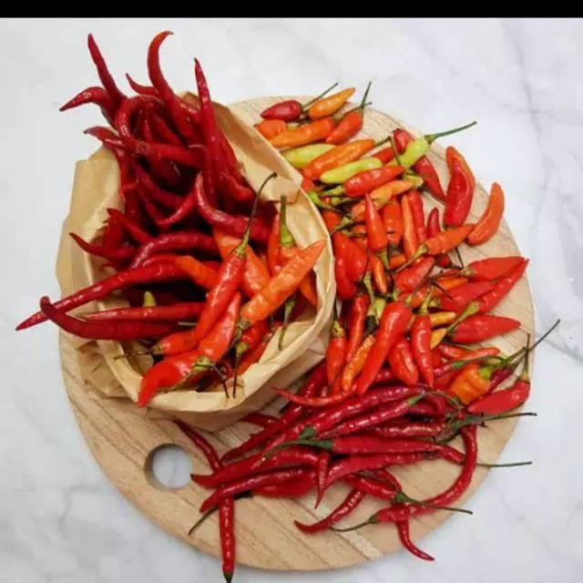 

Pilihan- Paket Cabe Merah Keriting + Rawit Setan Segar -250 Gram