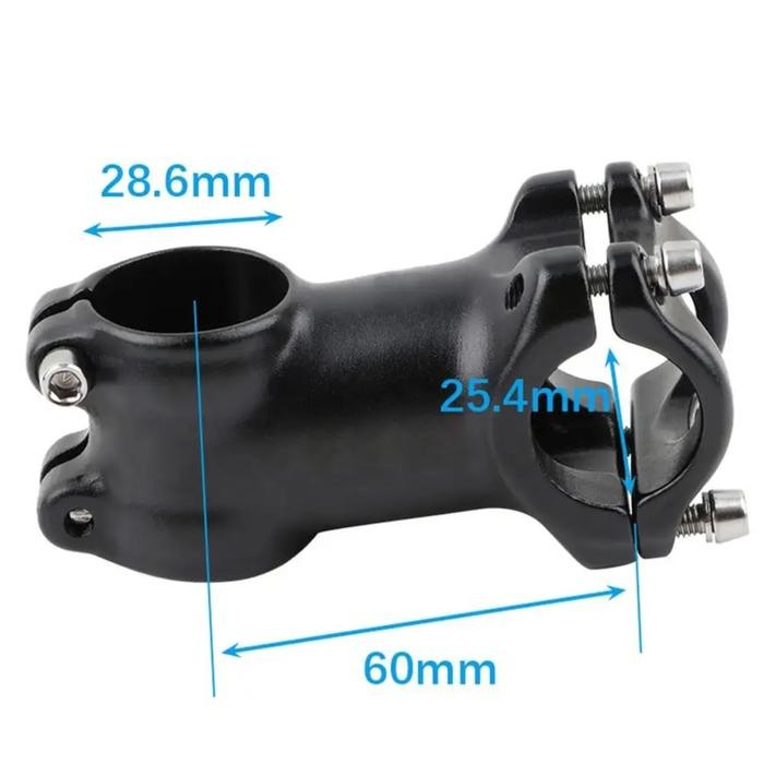 Terbaru Meroca Stem Sepeda 25.4Mm Panjang 60Mm Handlebar Stem Sepeda Pushbike