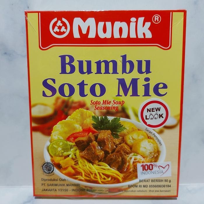 

Stok Baru MUNIK Bumbu Soto Mie 90 gram No.20