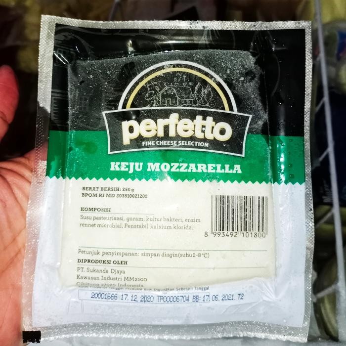 Pilihan- Keju Mozarella Perfetto Label Asli 250Gr