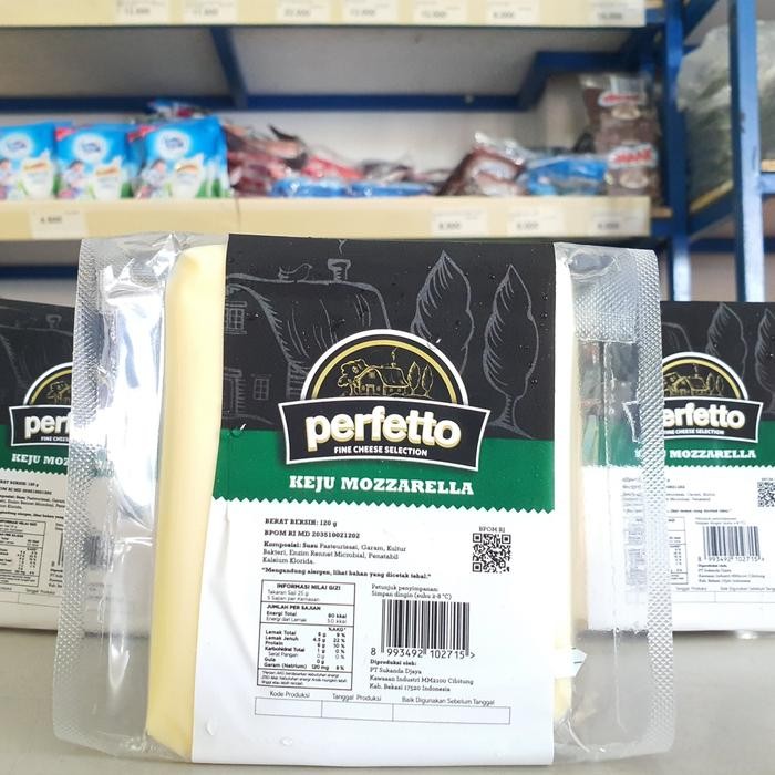 Pilihan- Keju Perfetto Mozarella 120Gr / Keju Mozarella / Mozarella Cheese